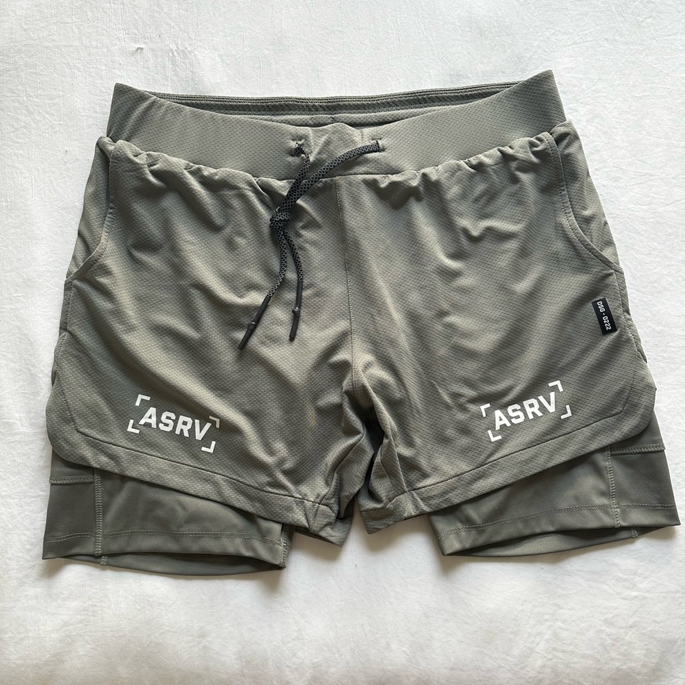 Men’s ASRV Olive Shorts with liner